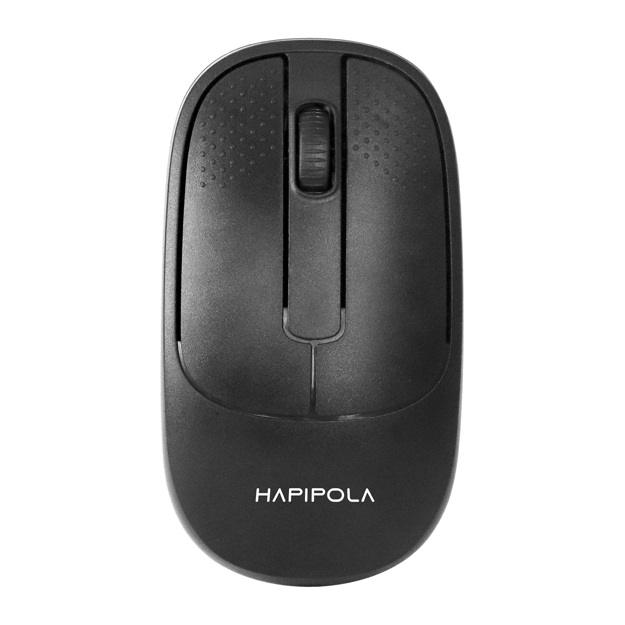 HAPIPOLA Speed Rechargeable Mouse,Wireless Bluetooth Rechargeable Mouse,Portable Lightweight 2.4G 1600 DPI Plug-and-Play Optical Mouse,Compatible with iPad/Laptop/PC/Mac/Windows