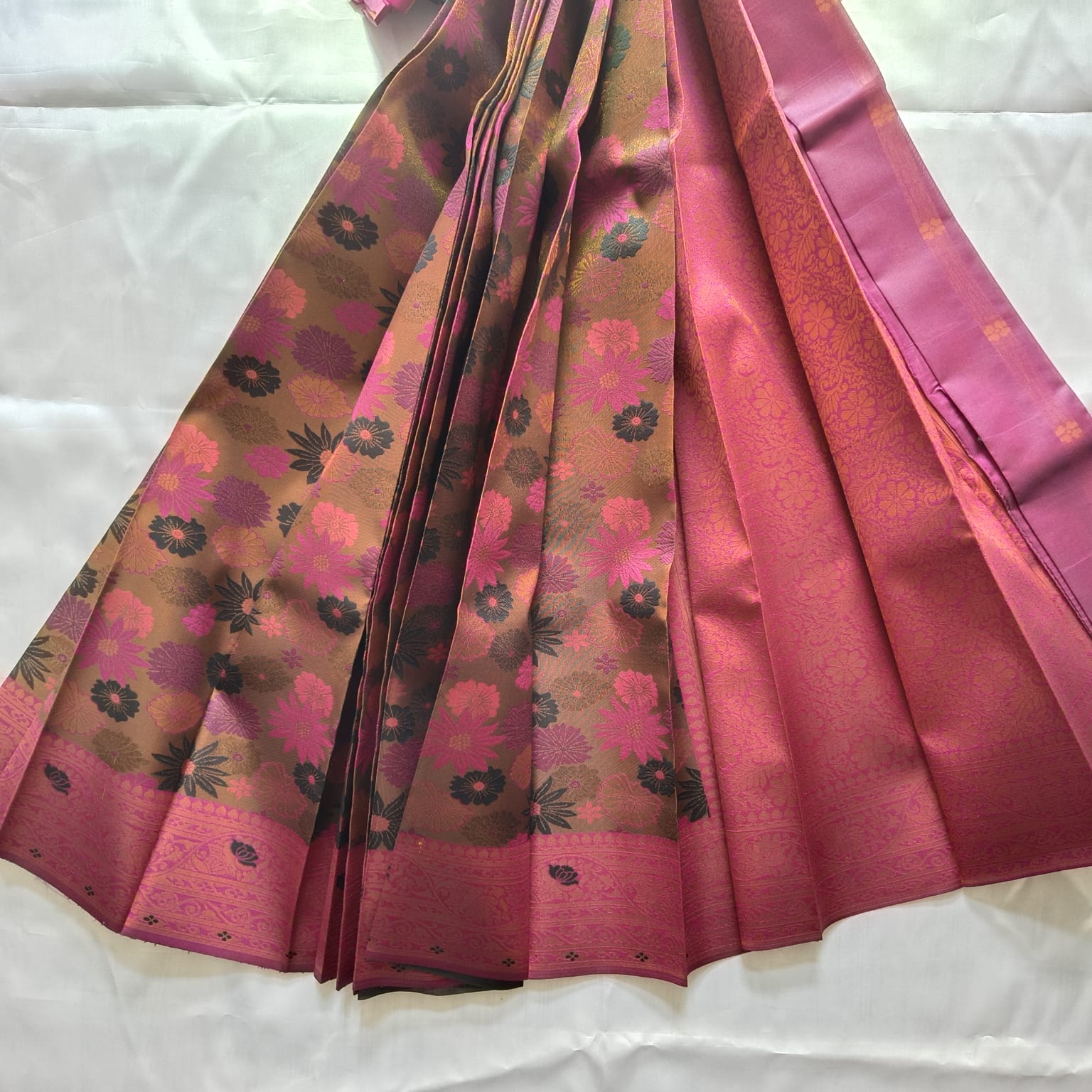 Silk Cotton Saree with Blouse