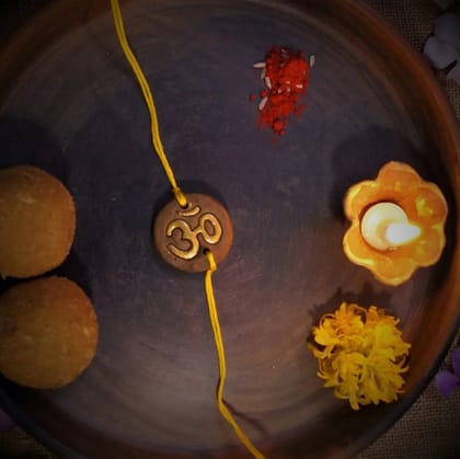 'Om' Plantable Seed Rakhi Hamper