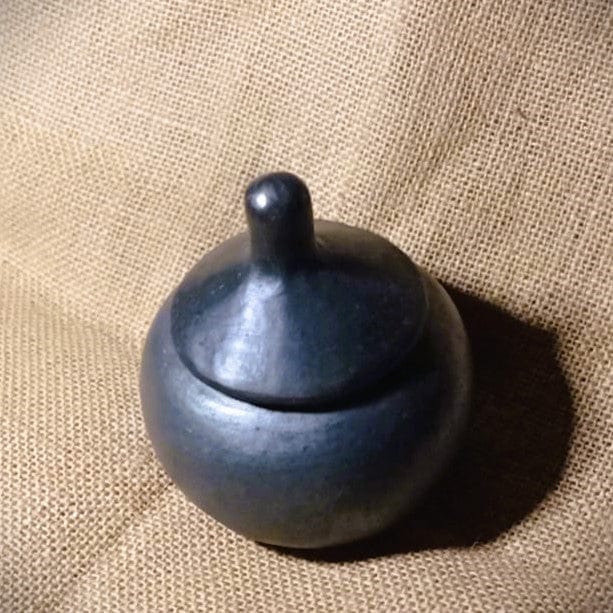 Longpi Black Pottery Sugar Pot