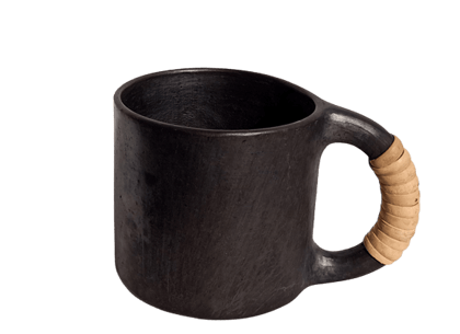 Longpi Black Pottery Beer Mug Medium