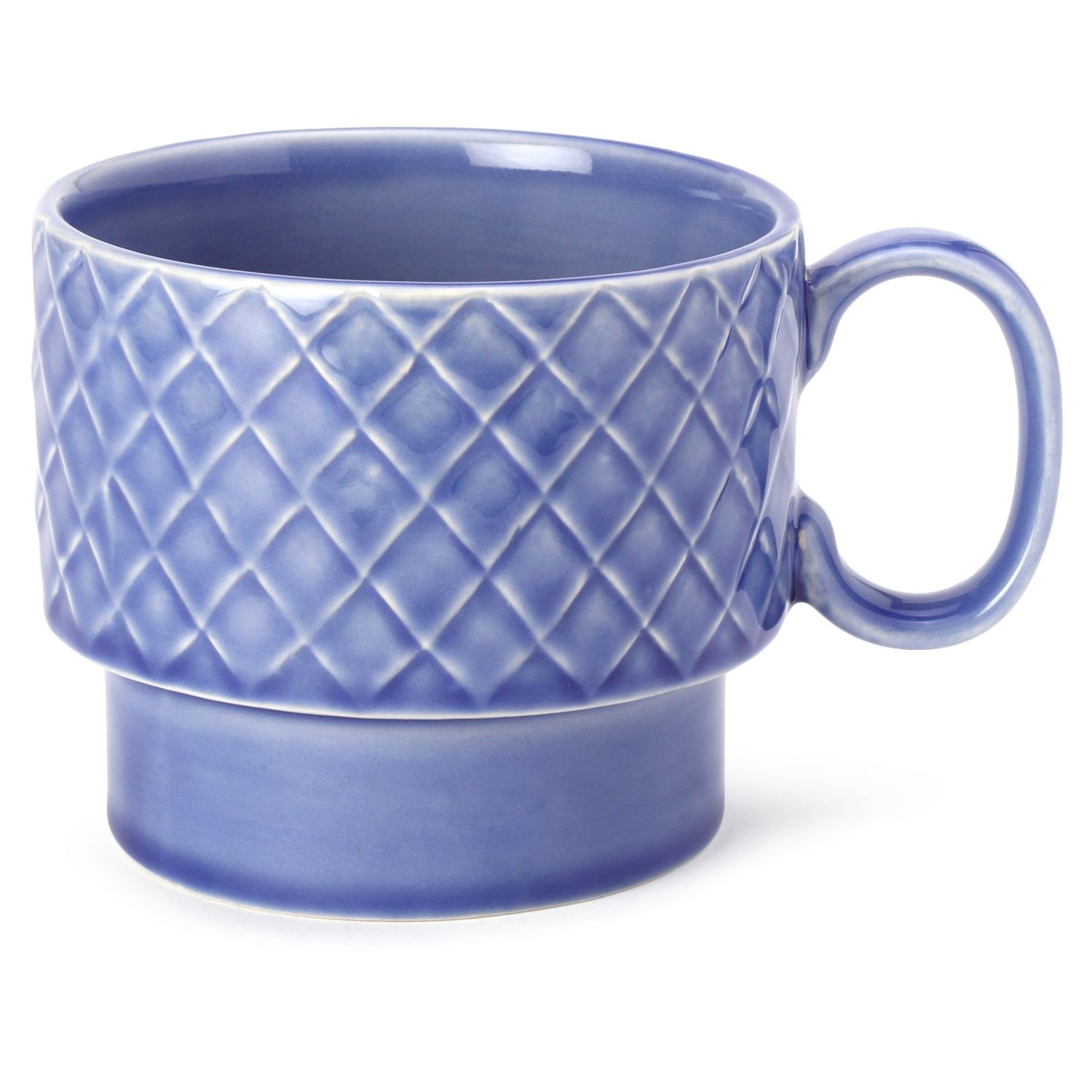 Bodhi House Stackable Ceramic Soup and Coffee Mug, Glossy Finish Microwave Safe Bone Ash Free Mug for Gifting, Ideal for Maggi, Cappuccino, Latte, Green Tea (500Ml, Mist Blue)