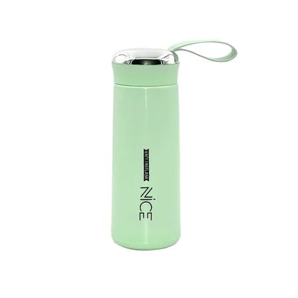 Sparkling Stainless Steel Vacuum Water Bottle - Stylish & Leakproof Design-400ml - pack of 1