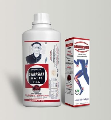 Dharasana Oil 500ml & Machson Liniment 100ml combo pack by Dharasana MCG