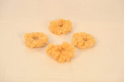 4Pcs Chiffon Ruffle Scrunchy Hair Bands