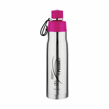 Prabha Stylish 700ML Single Wall Bottle for Everyday Use | 700ML Single Wall Water Bottle - Lightweight & Durable | Perfect for Office and Travel