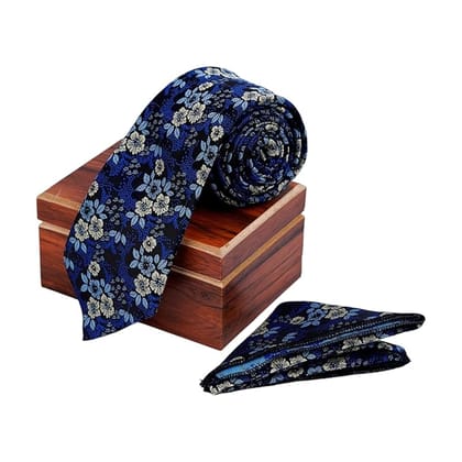 THE DELHI LOOM Floral Elegance Necktie Set