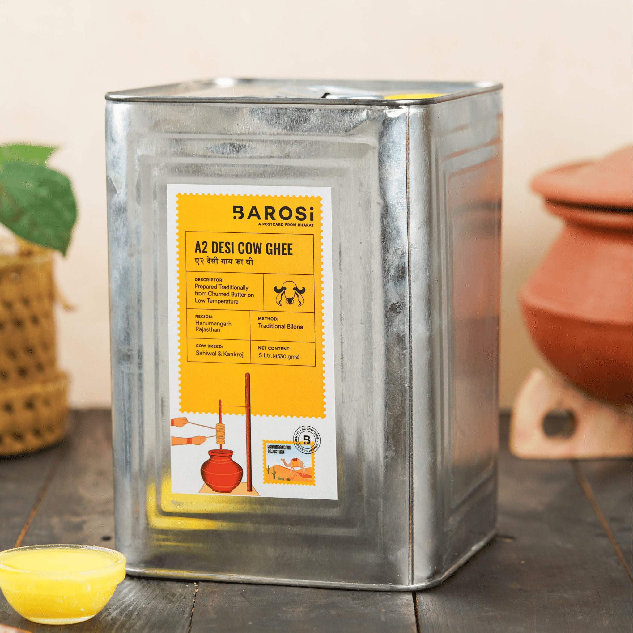 A2 Desi Cow Ghee 5 Ltr