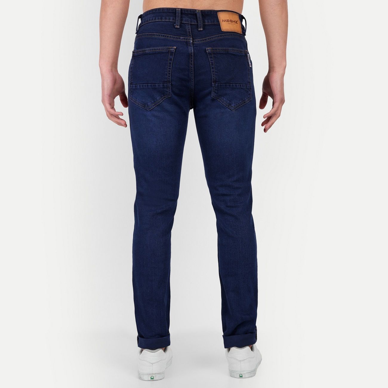 MEGHZ Men Ricardo Slim Dark Blue Jeans