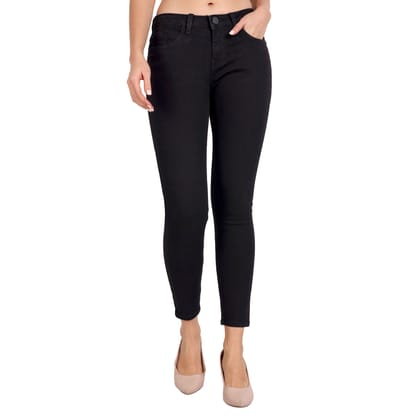 MEGHZ Black Scarlett Skinny Mid Rise Jeans