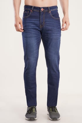 MENS SKINNY CROPPED FIT DENIM JEANS