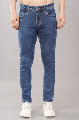 MENS SKINNY CROPPED FIT DENIM JEANS