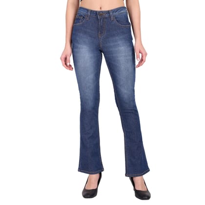 Women Dark Blue Bootcut Jeans