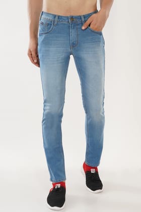 Men Mid Blue Slim Fit Jeans