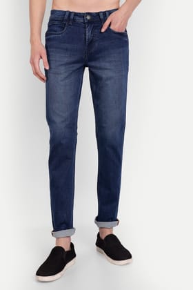 Men Dark Blue Slim Fit Jeans