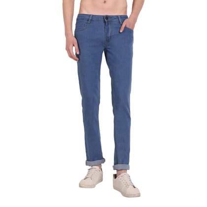 MEGHZ Men Marcos Regular Light Blue Jeans