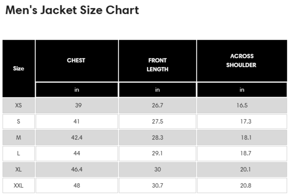 Size Guide