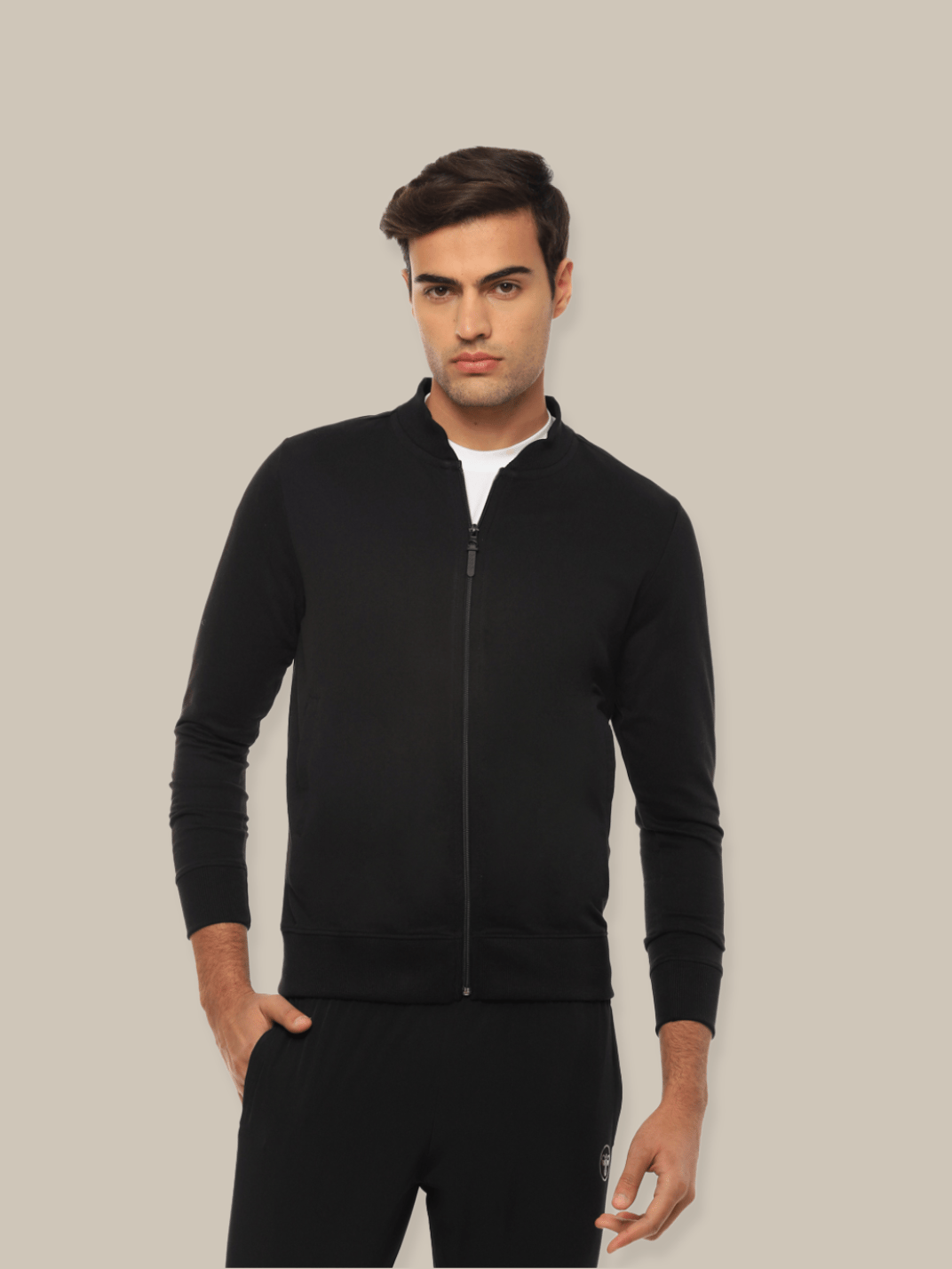 Hummel Elan Men Black B2B Zipper Jacket