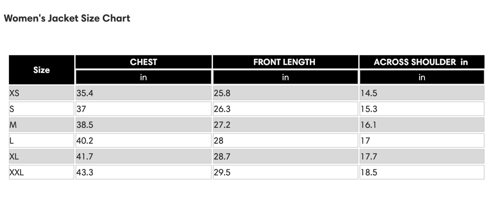 Size Guide