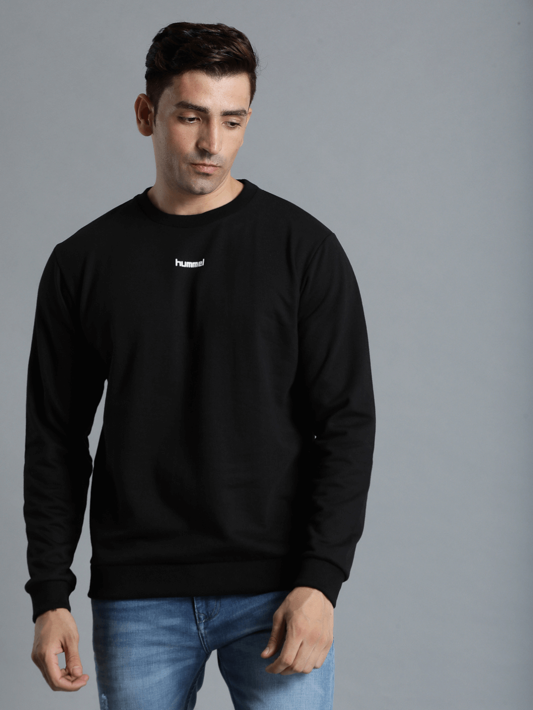 Galip Men's Solid Regular Fit Round Neck Cotton Rich Sweatshirt Comfortable soft Fabric for Everyday Use Ideal for Casual wear