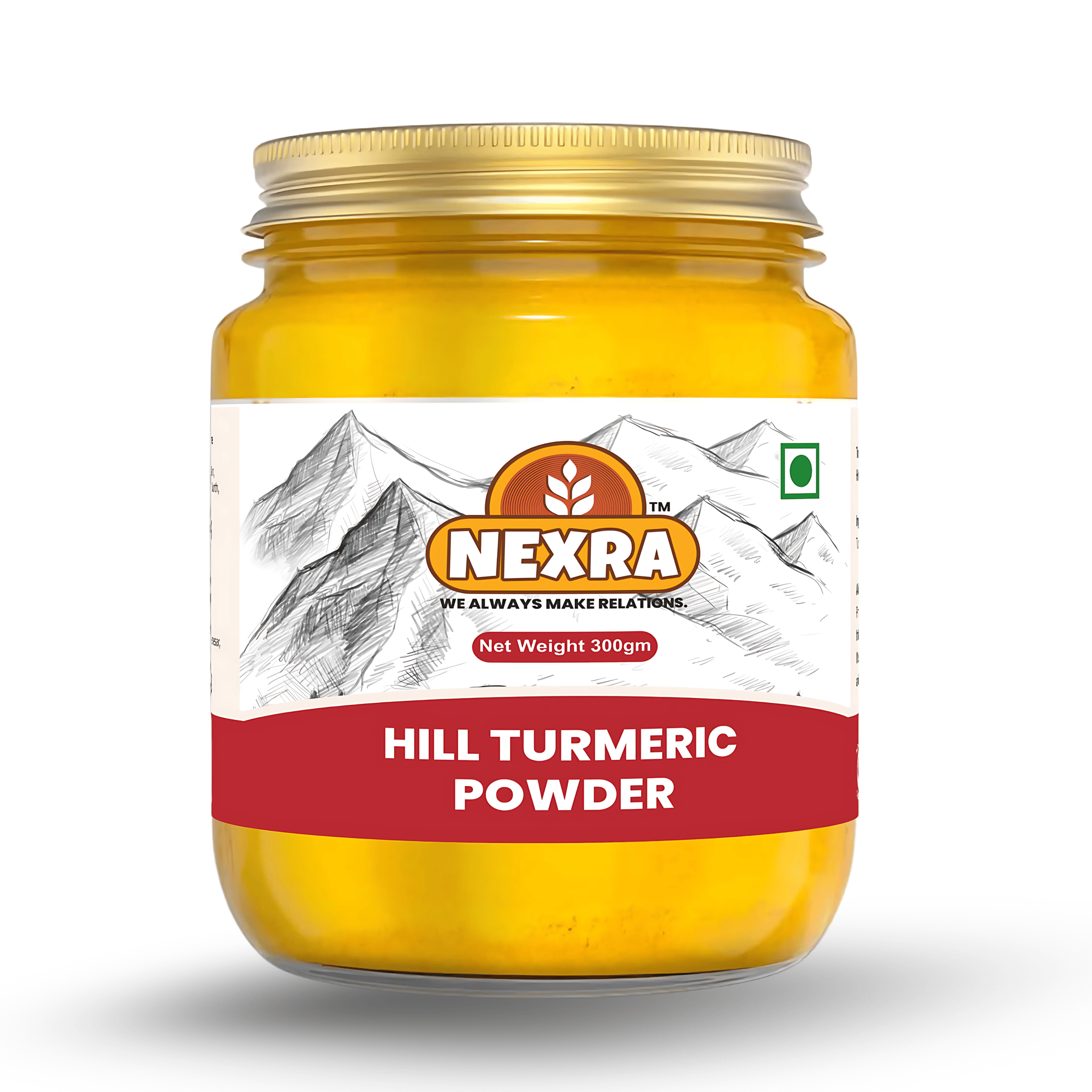 Nexra-Pure Himalayan Mountain Turmeric (Curcumin) Powder-300 g