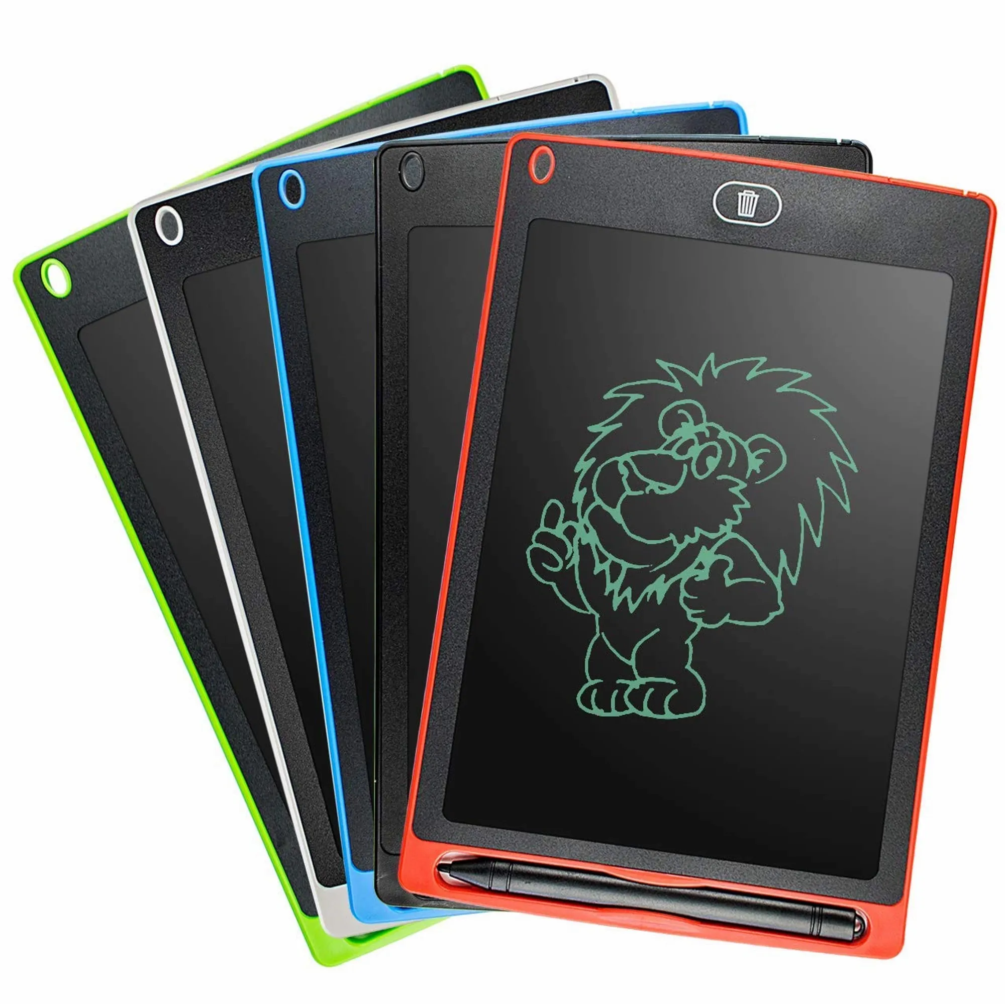 Ruffpad 8.5E Re-Writable LCD Writing Pad with Screen 21.5cm (8.5-inch) for Drawing, Playing, Handwriting Gifts for Kids & Adults, India's first notepad to save and share your child's first creatives via Ruffpad app on your Smartphone(Black)