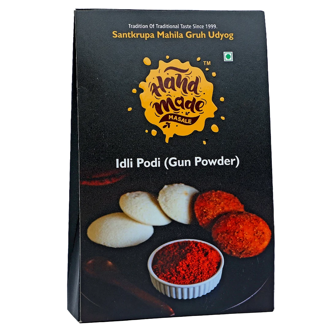 Handmade Masale Idli Podi (Gun Powder) - 100% Natural & Authentic South Indian Spice Blend for Idlis, Dosas, Uttapams & More