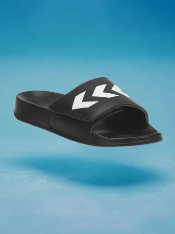 Stack Men Black Velcro Slides