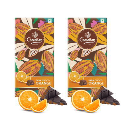 Chocolian Bakers Dark Chocolate with Orange | Dark Chocolate | 100% Veg | Eggless |