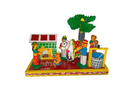 Kondapalli Traditional Wooden Sankranthi Set (Large)