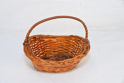 Wicker Picnic Basket with Lid