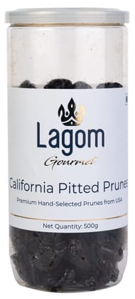 Lagom California Pitted Prunes 500g | Dried Plums | No Added Sugar | Gluten Free | Vegan | Non GMO | Dry Fruits