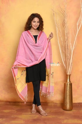 Paithani Dupatta ~ Handloom Pure Cotton Paithani Dupatta