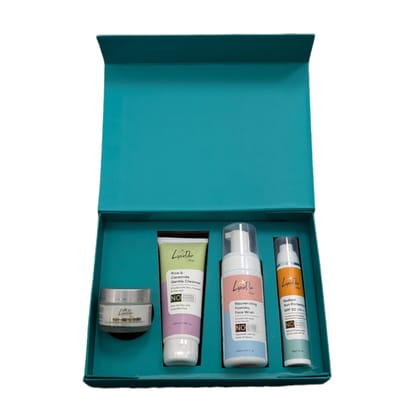 LapinD'or Daily Radiance Defense Kit | Radiant Sun Protection SPF 50, Brightening Day Cream, Rejuvenating Foaming Face Wash, Rice & Ceramide Gentle Cleanser