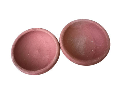 Pack of 2 Handmade Indian Earthen Clay diya/Mitti ke Bartan