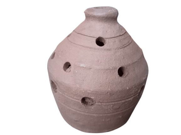  Handmade Clay Pot with Holes