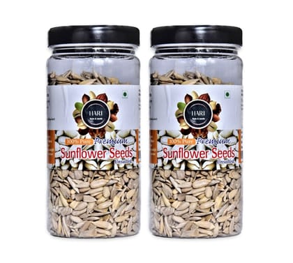  "Hari Nuts & Seeds 100% Pure Premium Sunflower Seeds, Unsalted, 2 Jars"