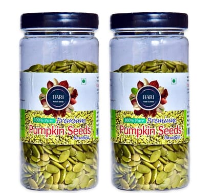  "Hari Nuts & Seeds 100% Pure Premium Sunflower Seeds, Unsalted, 2 Jars"