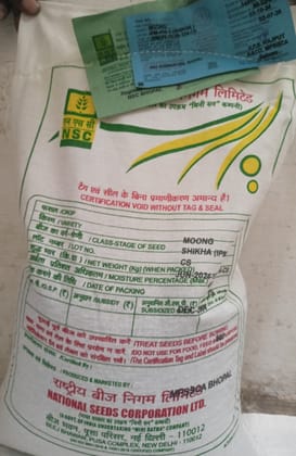 NSC Moong (Green gram) Shikha (IPM 410-3) -4 Kg Certified seed bag