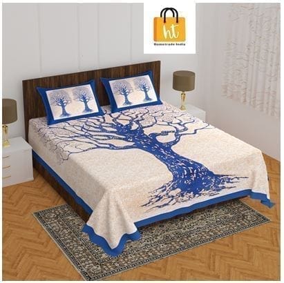 Hometrade India- Double Bedsheet-RJ-14-(XXX-XXX)-357