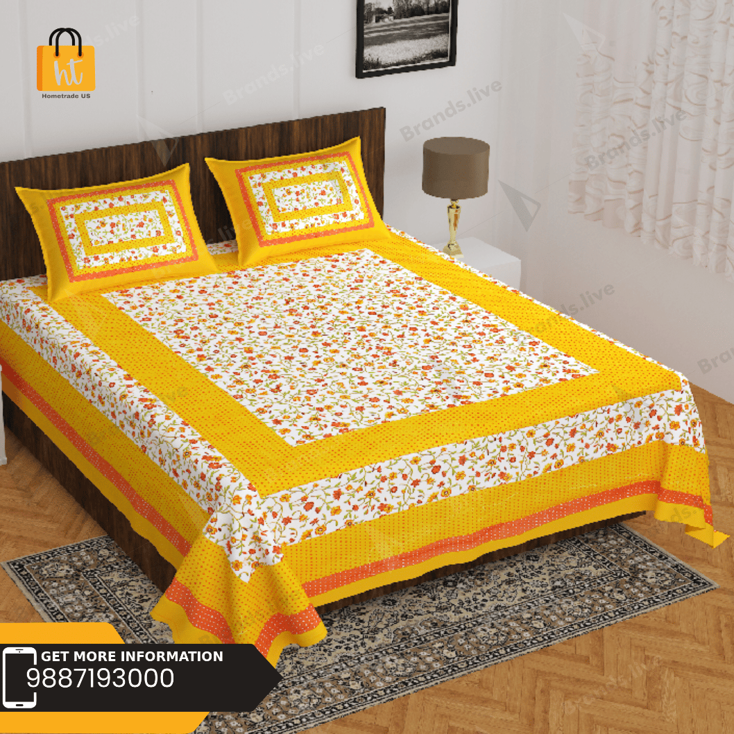 Hometrade India- Double Bedsheet-RJ-14-(XXX-XXX)-263