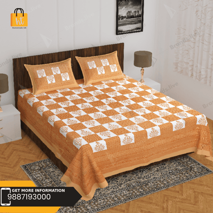 Hometrade India- Double Bedsheet-RJ-14-(XXX-XXX)-242