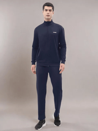 Promo Men's All weather Regular Fit Track Suit with Zipper and Pockets Comfortable Breathable Stretchable Soft Fabric For Everyday Use Ideal for Gym Training or Running Loungwear