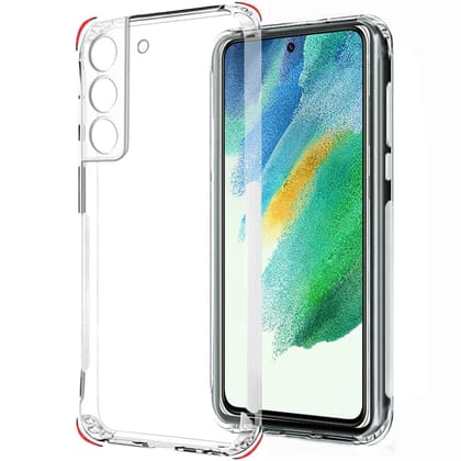 Faircost Back Cover for Samsung Galaxy S21 FE 5G Shockproof (Silicon| Transparent)