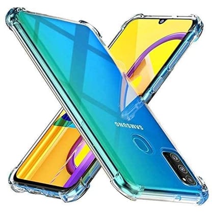 Faircost for Samsung Galaxy M30S/ M21/ M21 2021 Back Cover Shockproof (Silicon| Transparent)