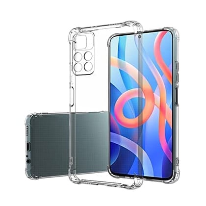 Faircost for Redmi Note 11T 5G / Poco M4 Pro 5G Back Cover Shockproof (Silicon| Transparent)