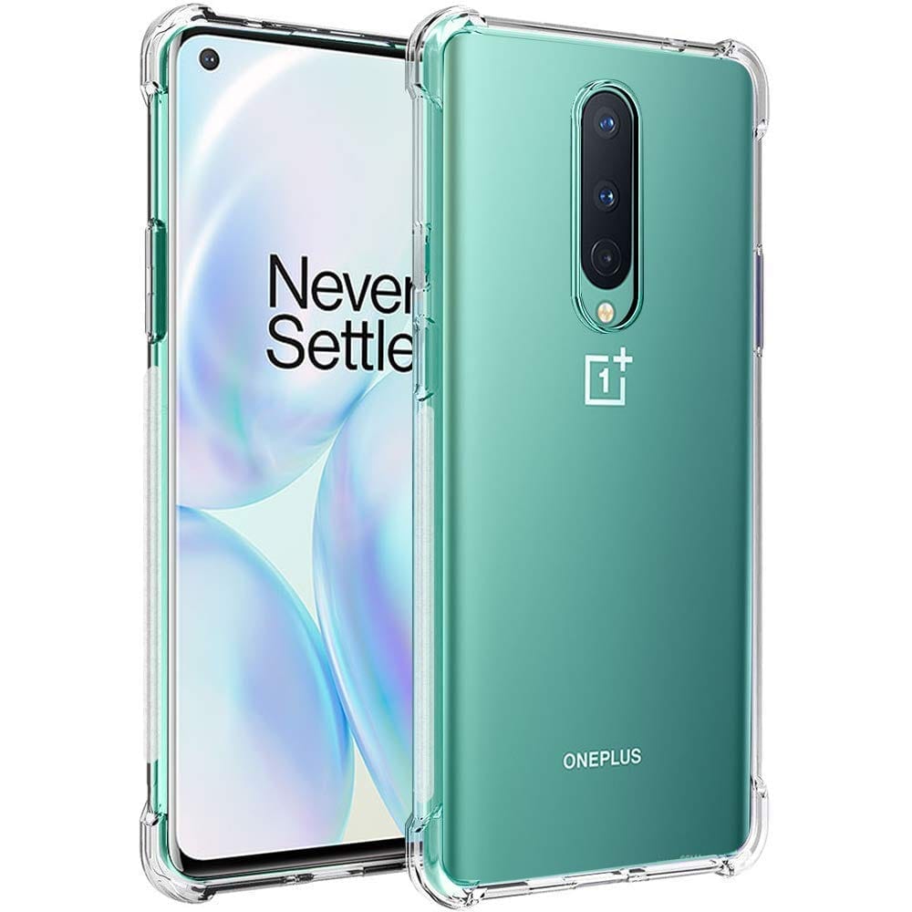 Faircost for OnePlus 8 Back Cover Shockproof (Silicon| Transparent)