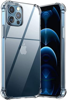 Faircost for iPhone12/ 12 Pro Back Cover Shockproof (Silicon| Transparent)