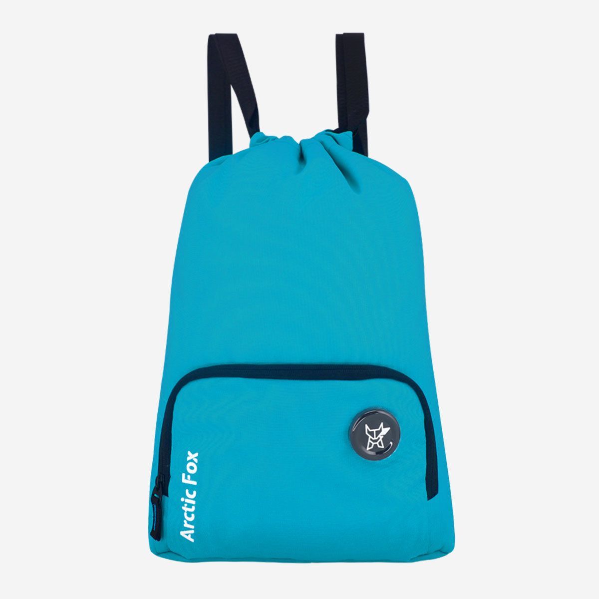 Arctic Fox Draw String Sky Blue Backpack