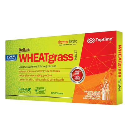 Wheatgrass Tablets - Dietary Supplement for Regular Use (30 Tablets)